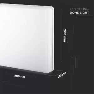 LED плафон 15W 3000K Samsung квадратен VT-8033 V-TAC | AVStore