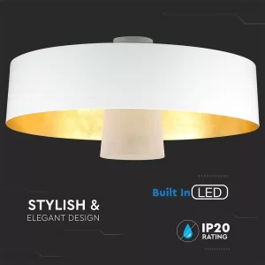 LED пендел акрил бял абажур 7W 4000K V-TAC VT-7666 | Rotozoom