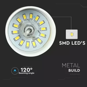 LED пендел акрил златен абажур 7W 3000K V-TAC VT-7444 | AVStore