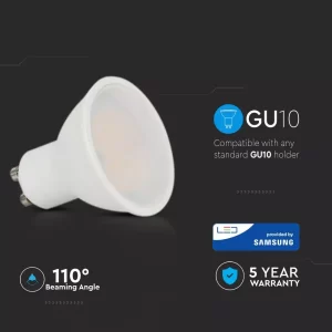 LED луничка 5W GU10 6400K Samsung чип VT-205 V-TAC | AVStore