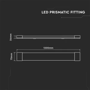 Линейно осветително тяло LED 40W 120см V-TAC Samsung чип VT-8-40 | AVStore