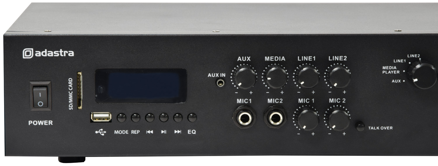 953402UK_IN2 Професионален караоке усилвател Adastra A2 400W | AVStore