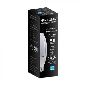 LED крушка OLIVE 60W E40 6500K Samsung чип VT-260 V-TAC | AVStore