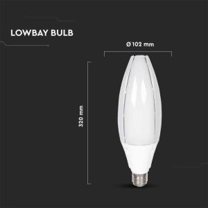 LED крушка OLIVE 60W E40 6500K Samsung чип VT-260 V-TAC | AVStore