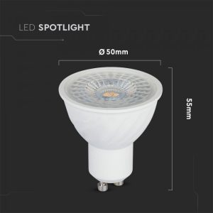 LED луничка 6W GU10 6500K Samsung чип VT-247D V-TAC | Rotozoom