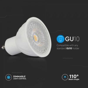 LED луничка 6W GU10 6500K Samsung чип VT-247D V-TAC | Rotozoom