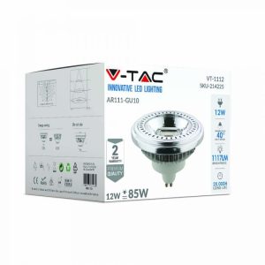 LED луничка 12W 6400K GU10 VT-1112 V-TAC | Rotozoom