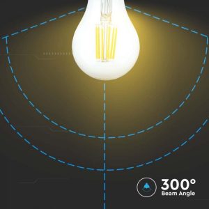 LED крушка 10W E27 3000K филамент VT-1981 V-TAC | AVStore