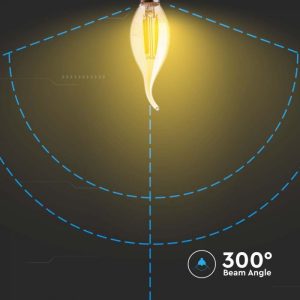 LED крушка 4W E14 2200K филамент VT-1949 V-TAC | AVStore