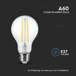 LED крушка 12W E27 3000K филамент VT-2133 V-TAC | AVStore