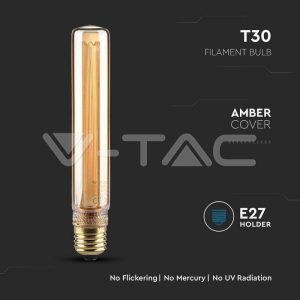 LED крушка 2W E27 1800K филамент VT-2162 V-TAC | Rotozoom