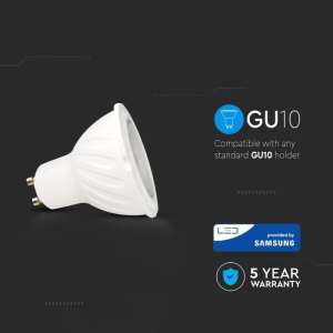 LED луничка 6W GU10 6400K Samsung чип VT-249 V-TAC | AVStore