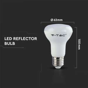 LED крушка 8.5W R63 4000K Samsung чип VT-263 V-TAC E27 | AVStore