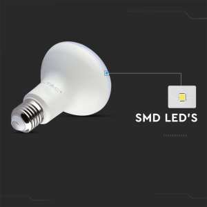 LED крушка 8.5W R63 4000K Samsung чип VT-263 V-TAC E27 | AVStore
