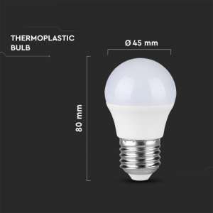LED крушка 4.5W G45 6500K Samsung чип VT-246 V-TAC E27 | AVStore