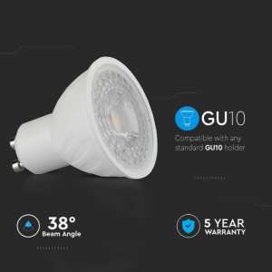 LED луничка 6W GU10 3000K Samsung чип VT-227 V-TAC | AVStore