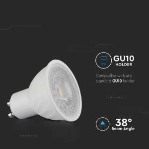 LED луничка 6W GU10 4000K Samsung чип VT-277 V-TAC | AVStore