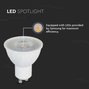 LED луничка 6W GU10 3000K Samsung чип VT-247 V-TAC | AVStore