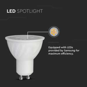 LED луничка 6W GU10 3000K Samsung чип VT-249 V-TAC | AVStore