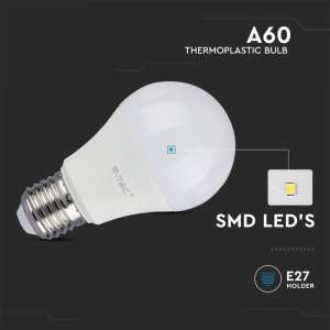 LED крушка 8.5W A60 3000K Samsung чип VT-210 V-TAC E27 | AVStore