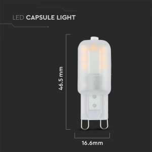 LED крушка 2.2W G9 4000K Samsung чип VT-203 V-TAC | AVStore