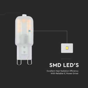 LED крушка 2.2W G9 4000K Samsung чип VT-203 V-TAC | AVStore