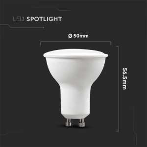 6 броя LED луничка 4.5W GU10 6500K SMD VT-2225 V-TAC | AVStore
