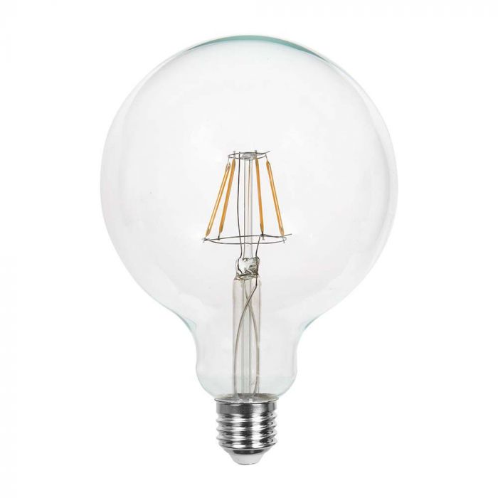 LED крушка 6W G125 3000K филамент VT-1983 V-TAC E27 | AVStore