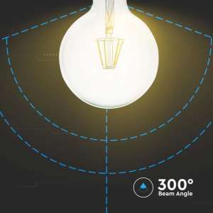 LED крушка 10W G125 6500K филамент VT-1979 V-TAC E27 | AVStore
