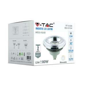 LED луничка 12W AR111 3000K VT-1112D V-TAC GU10 | Rotozoom