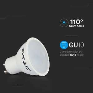 3 броя LED луничка 4.5W GU10 3000K SMD VT-2095 V-TAC | AVStore