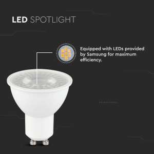 LED луничка 7.5W GU10 4000K Samsung чип VT-291 V-TAC | AVStore