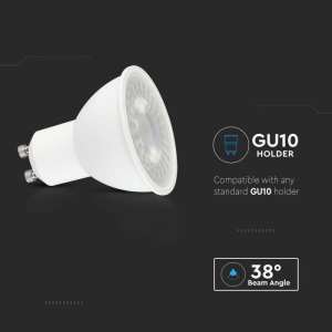 LED луничка 7.5W GU10 4000K Samsung чип VT-291 V-TAC | AVStore
