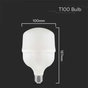 LED крушка 30W T100 6500K VT-21031 V-TAC E27 с адаптер за E40 | AVStore