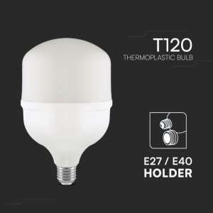 LED крушка 40W T120 6500K VT-21040 V-TAC E27 с адаптер за E40 | AVStore