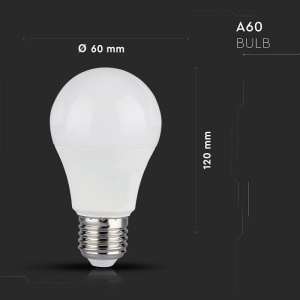 LED крушка SMART 11W A60 RGB+WW+CW Wi-Fi управление VT-5113 V-TAC E27 | AVStore