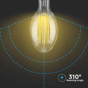 LED крушка 24W ED120 6400K филамент VT-2324 V-TAC E27 | AVStore