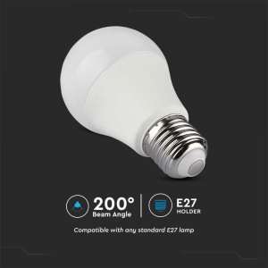 LED крушка SMART с дистанционно управление 8.5W A60 RGB+4000K VT-2229 V-TAC | AVStore