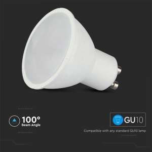 LED луничка SMART с дистанционно управление 4.8W GU10 RGB+4000K VT-2244 V-TAC | AVStore