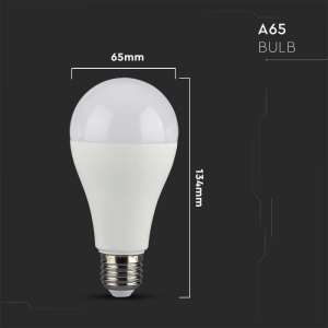 LED крушка SMART 14W A65 E27 RGB+2700K-6500K Wi-Fi управление VT-5142 V-TAC | AVStore