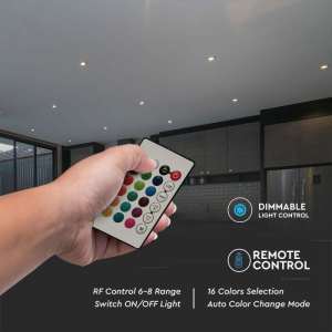 LED крушка SMART с дистанцианно управление 4.8W P45 E14 RGB+3000K VT-2234 V-TAC | AVStore