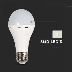 LED крушка аварийна 9W A70 4000K VT-509 V-TAC E27 | AVStore