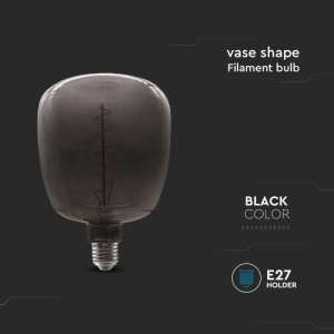 LED крушка 4W 2200K Ваза черен филамент VT-2264 V-TAC E27 | Rotozoom
