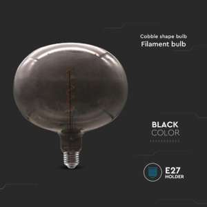 LED крушка 4W 2200K Кобъл черен филамент VT-2265 V-TAC E27 | AVStore