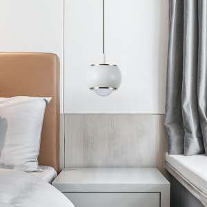 LED пендел висящ Ø100mm 9W 3000K V-TAC VT-7830 бял | Rotozoom