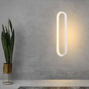 LED пендел висящ 13W 3000K V-TAC VT-7829 бял | Rotozoom