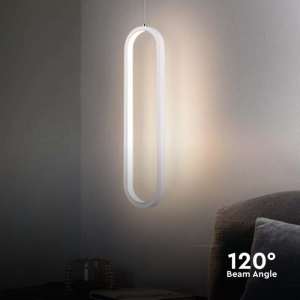 LED пендел висящ 13W 3000K V-TAC VT-7829 бял | Rotozoom