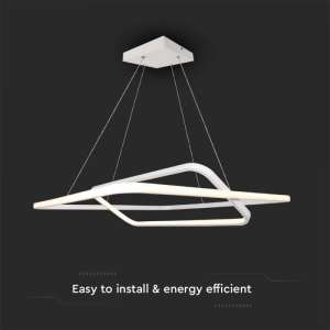 LED пендел правоъгълен 48W 3000K V-TAC VT-7909 бял | Rotozoom