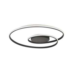 LED плафон кръгъл 48W 3000K VT-7911 V-TAC черен | AVStore
