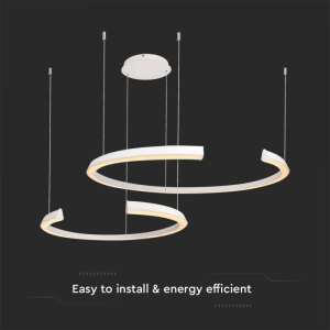 LED пендел кръгъл 48W 4000K V-TAC VT-7914 бял | Rotozoom